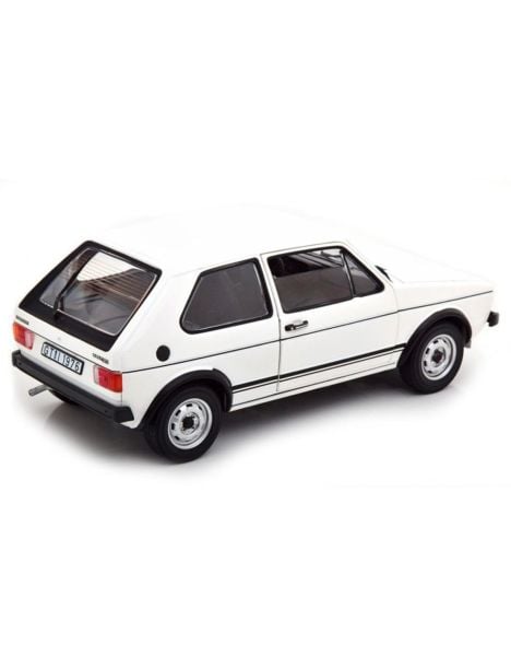Norev 188484 1/18 Ölçek, 1976 Volkwagen Golf GTI, Beyaz, Sergilemeye Hazır Metal Araba Modeli