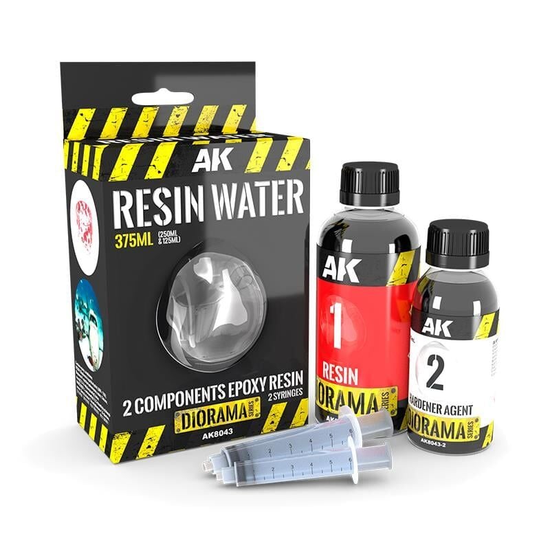 AK 8043 375 ml. Su Dokusu, Çift Bileşenli Epoksi Resin