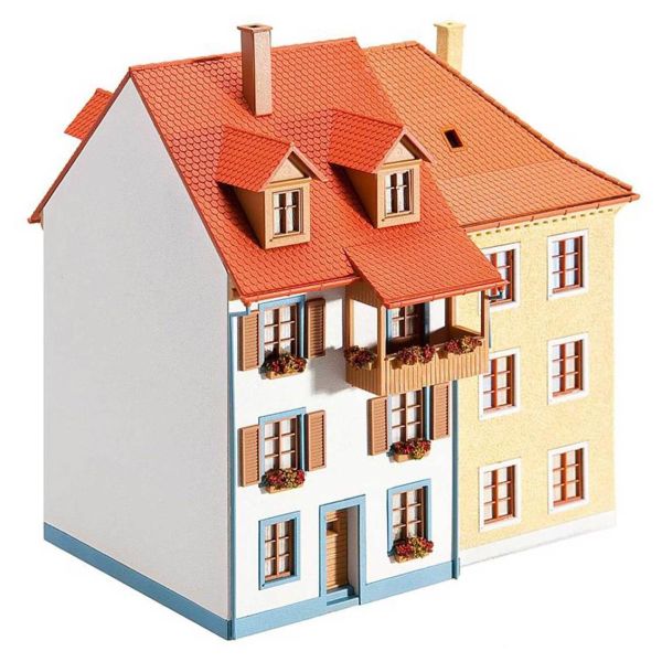 Faller 130496 1/87 Ölçek, Kasaba Apartmanı ( 2 Adet ), Plastik Model Kiti