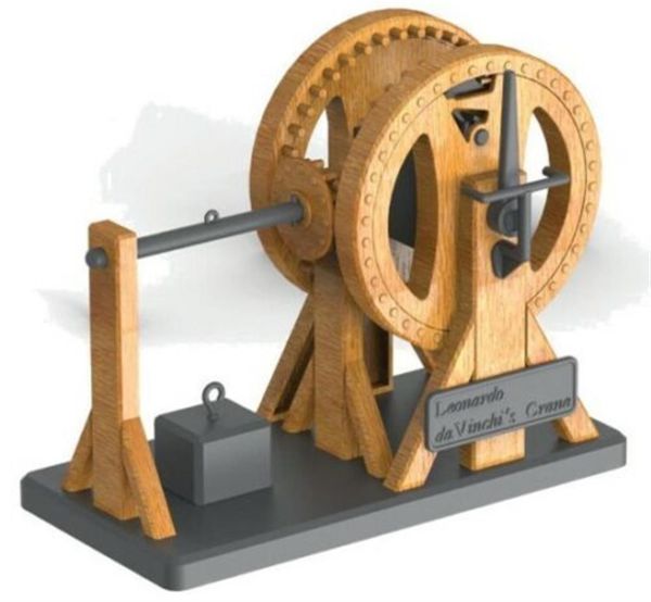 Academy 18175 Da Vinci Çıkrıklı Vinç, Plastik Model kiti