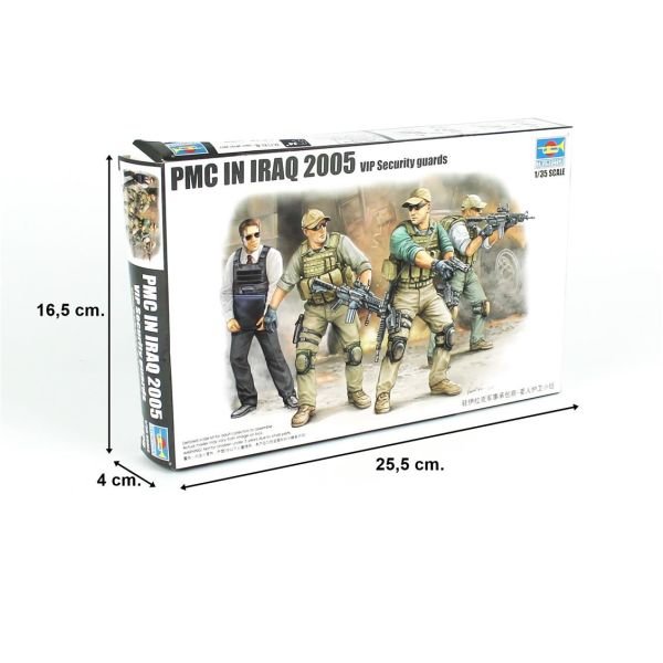 Trumpeter 00420 1/35 Ölçek, PMC-VIP Koruma Tim Irak'ta Figürleri Plastik Model Kiti