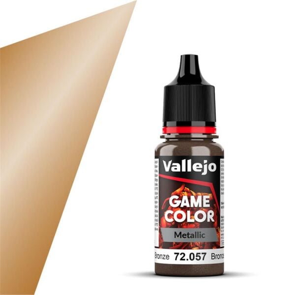 Vallejo 72057 18 ml. Bright Bronze, Game Color Serisi Model Boyası