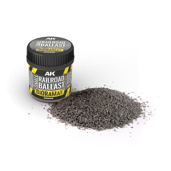 AK 8256 1/72 Ölçek, İnce Demiryolu Balastı, Diorama Serisi Zemin Dokusu