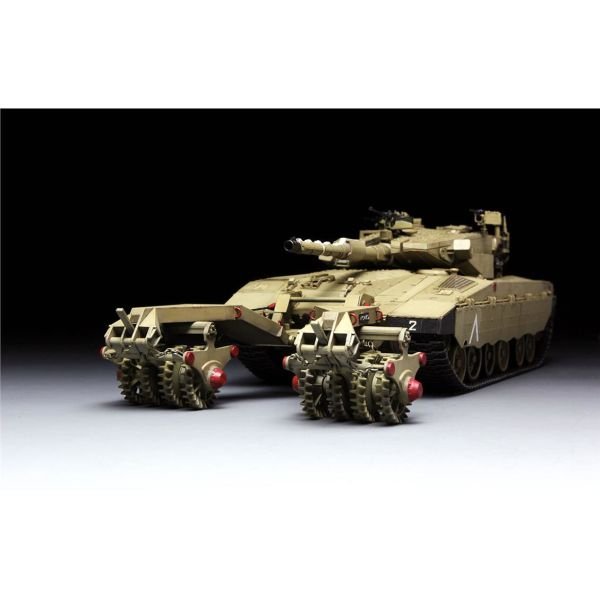Meng TS-005 1/35 Ölçek, İsrail Merkava Mk.3 BAZ, Nochri Dalet Mayın Temizleme Aparatlı, Ana Muharebe Tankı, Plastik Model kiti