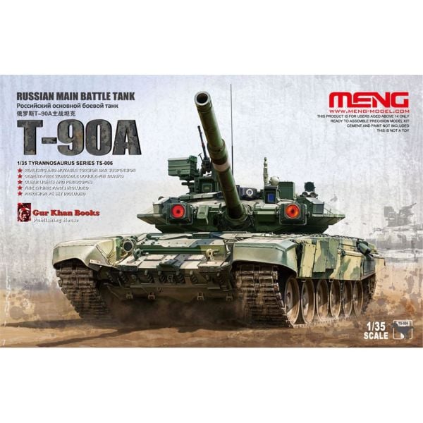 Meng TS-006 1/35 Ölçek, Rus T-90A Ana Muharebe Tankı, Plastik Model kiti
