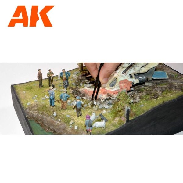 AK 8258 1/35 Ölçek, Büyük ve Gri Kayalar, Diorama Serisi Zemin Dokusu