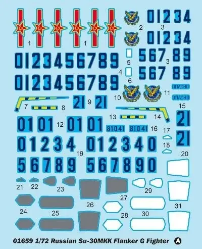 1/72 Russian Su-30MKK Flanker G Fighter