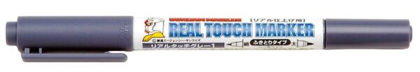 Mr.Hobby GM-401 Real Touch Gray 1, İnce ve Kalın uclu Gölgelendirme Marker Kalemi