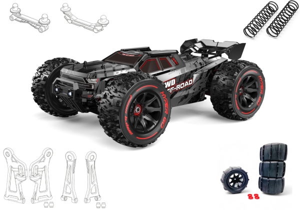 MJX 1/14 Hyper GO 14210 4x4 Fırçasız (Brushless) Motor ve Escli, Su Geçirmez (Waterproof) 2.4 Ghz. Uzaktan Kumandalı Arazi Aracı +Full Paket