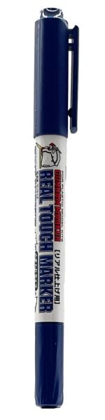 Mr.Hobby GM-403 Real Touch Blue 1, İnce ve Kalın uclu Gölgelendirme Marker Kalemi