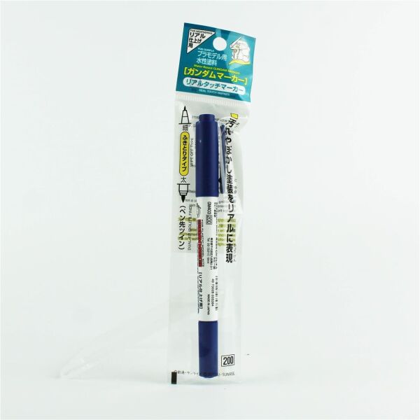 Mr.Hobby GM-403 Real Touch Blue 1, İnce ve Kalın uclu Gölgelendirme Marker Kalemi