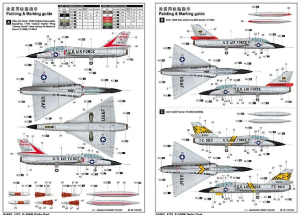 1/72 US F-106B Delta Dart