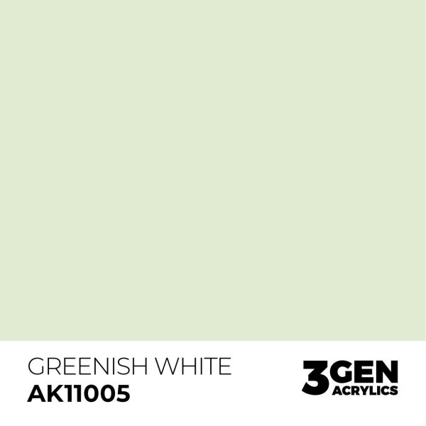 AK 11005 17 ml. Greenish White, 3GEN Akrilik Model Boyası