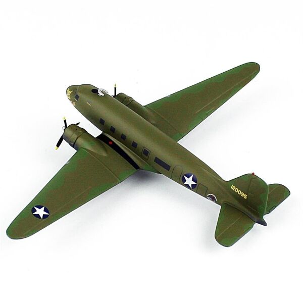 Herpa 572606 1/87 Ölçek, USAAF/Vintage Wings, Douglas C-53 Skytrooper, Sergilemeye Hazır Model Askeri Uçak