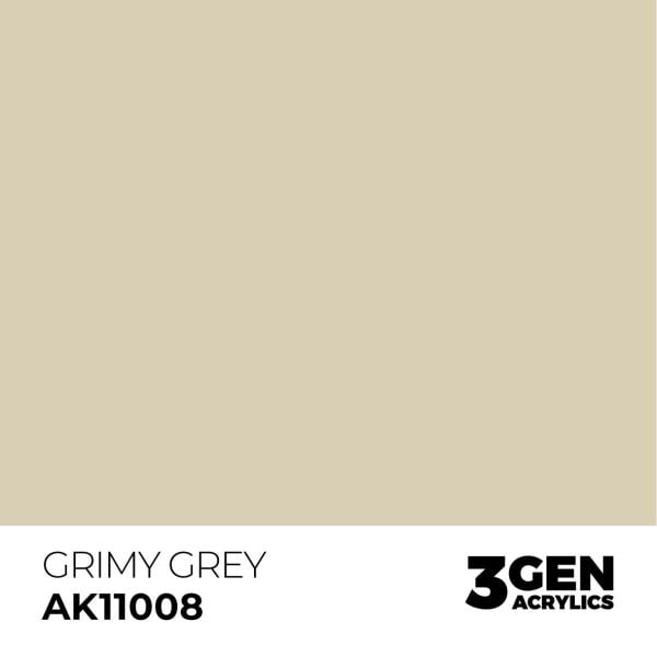 AK 11008 17 ml. Grimy Grey, 3GEN Akrilik Model Boyası