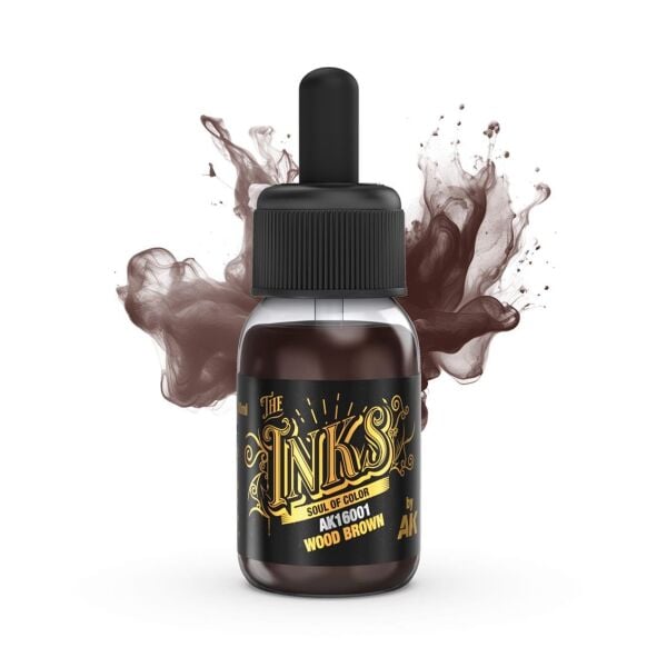 AK 16001 30 ml. Akrilik Mürekkep, Wood Brown