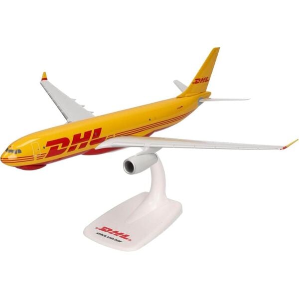 Herpa 614139 1/87 Ölçek, DHL (European Air Transport) Airbus A330-200F, Sergilemeye Hazır Model Kargo Uçağı