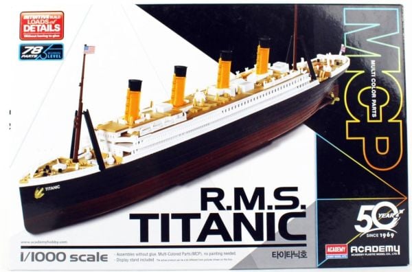 Academy 14217 1/1000 Ölçek, RMS Titanic Yolcu Gemisi, Plastik Model kiti