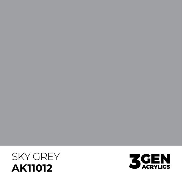 AK 11012 17 ml. Sky Grey, 3GEN Akrilik Model Boyası