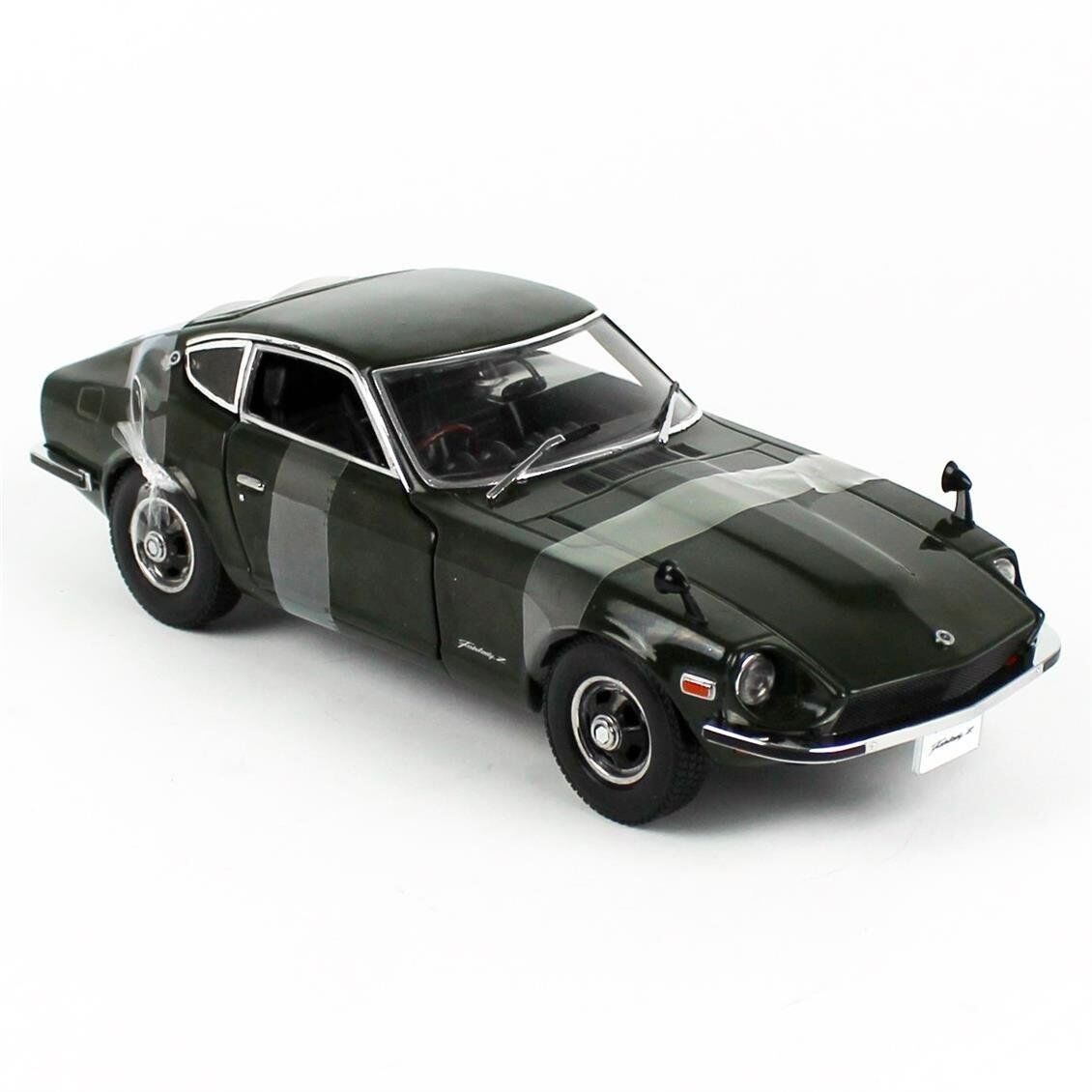 Sunstar 3514 1/18 Ölçek, 1970 Fairlady Z (S30), Koyu Yeşil, Sergilemeye Hazır Metal Ralli Araba Modeli