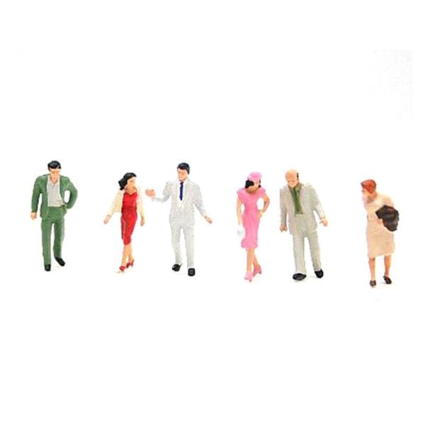 Preiser 10116 1/87 Ölçek, 1.Sınıf Yolcular, Boyanmış Plastik Figürleri, 6 Adet