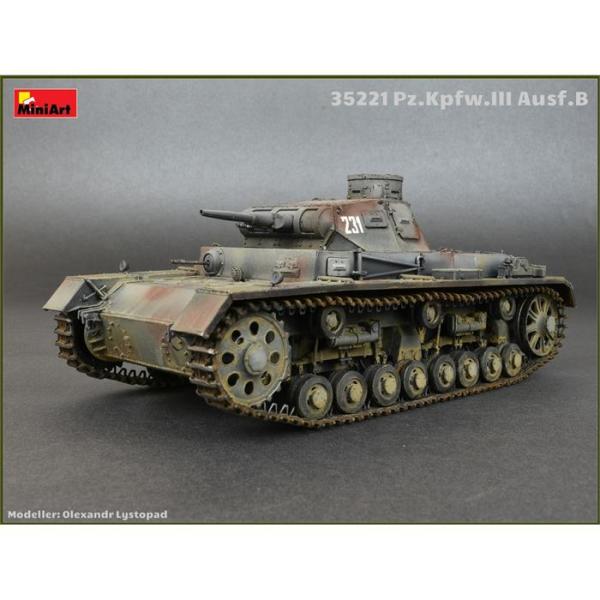 MiniArt Pz.Kpfw.3 Ausf.B. Mürettebat ile birlikte