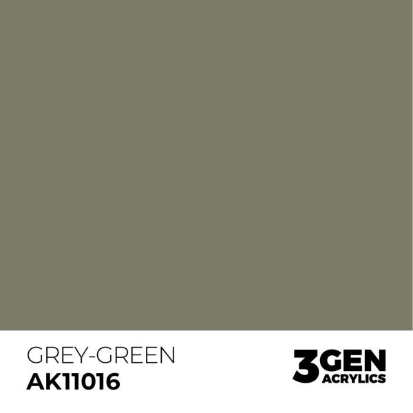 AK 11016 17 ml. Grey-Green, 3GEN Akrilik Model Boyası