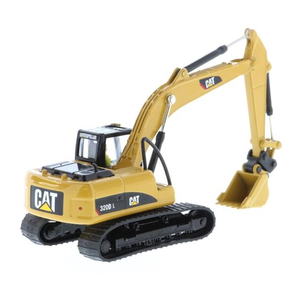Diecast Masters 85652 1/87 Ölçek, Cat 320D L Hidrolik Ekskavatör ( Çoklu Ataşmanlar ile), Sergilemeye Hazır Metal İş Makinası M