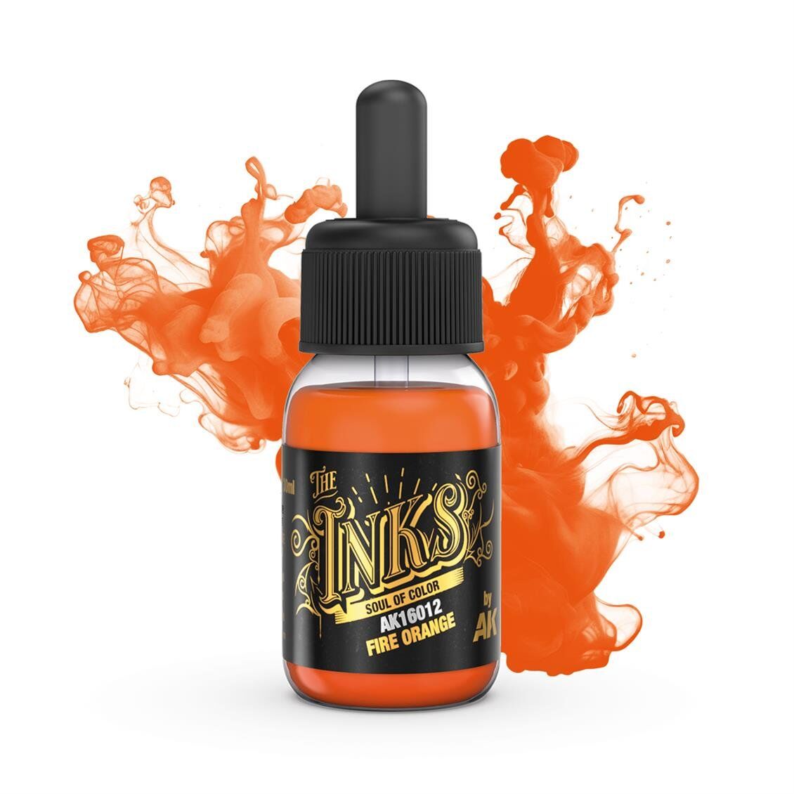 AK 16012 30 ml. Akrilik Mürekkep, Fire Orange