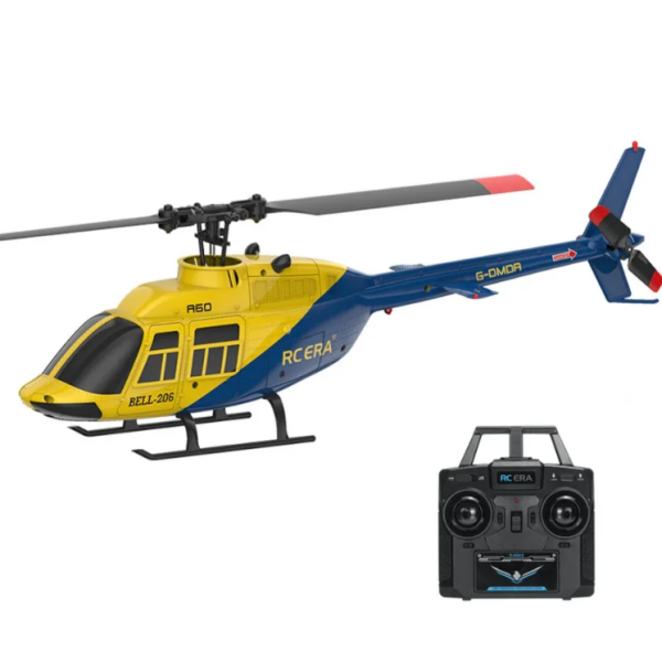 RC ERA A60 BELL 206 Mini Optical Flow RC Helicopter RTF Sarı