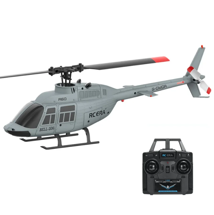 RC ERA A60 BELL 206 Mini Optical Flow RC Helicopter RTF Gri